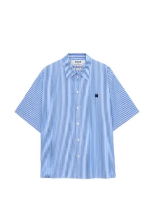MSGM ストライプシャツ MSGM｜フリルデザインストライプシャツ