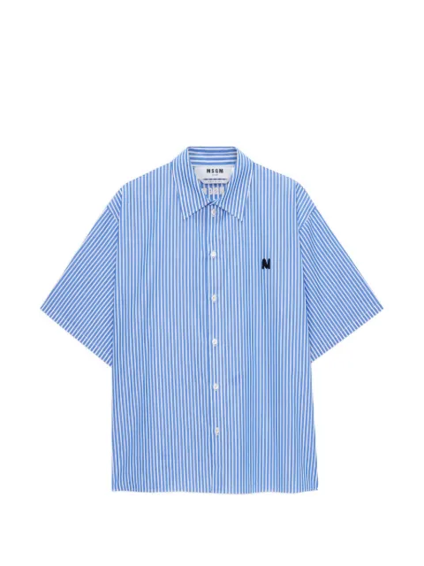 MSGM chemise rayée à manches courtes