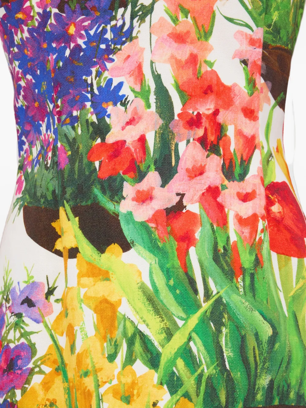MSGM Mini-jurk met bloemenprint Wit