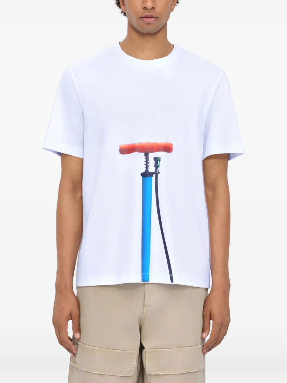 MSGM T-shirt met grafische print Wit