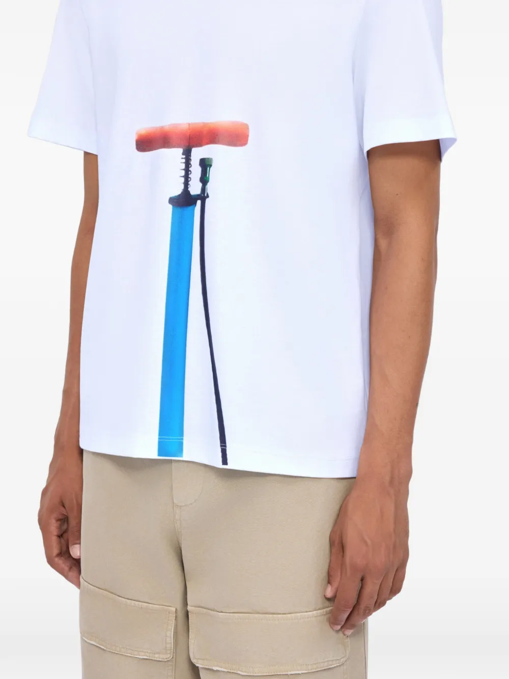 MSGM T-shirt met grafische print Wit
