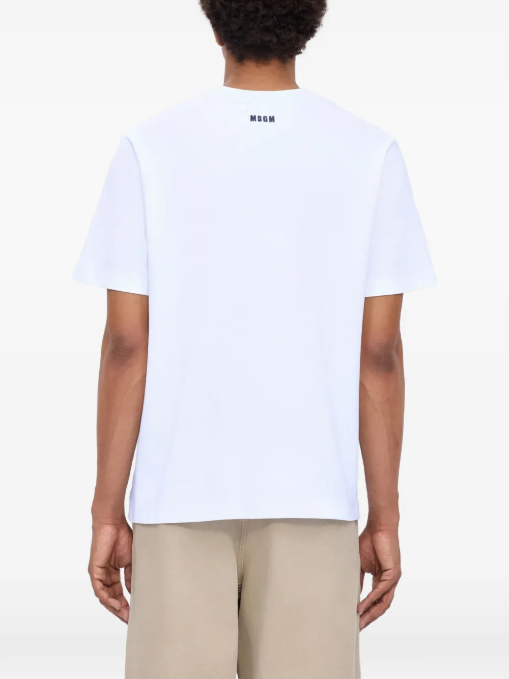 MSGM T-shirt met grafische print Wit