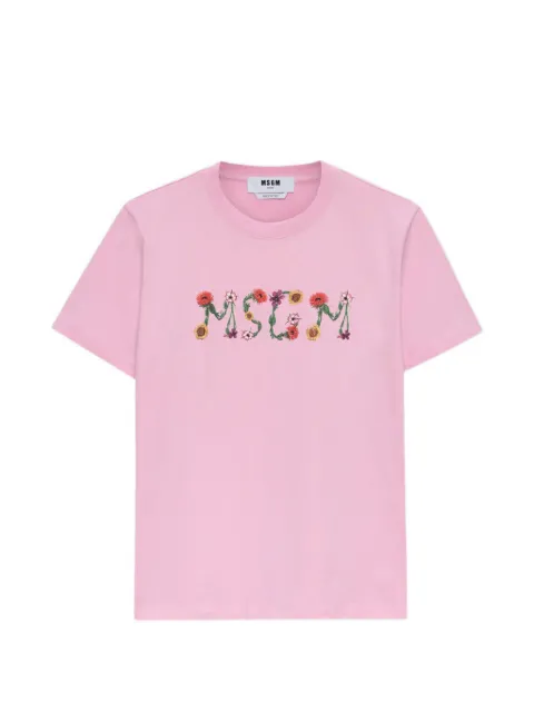 MSGM floral-print T-shirt