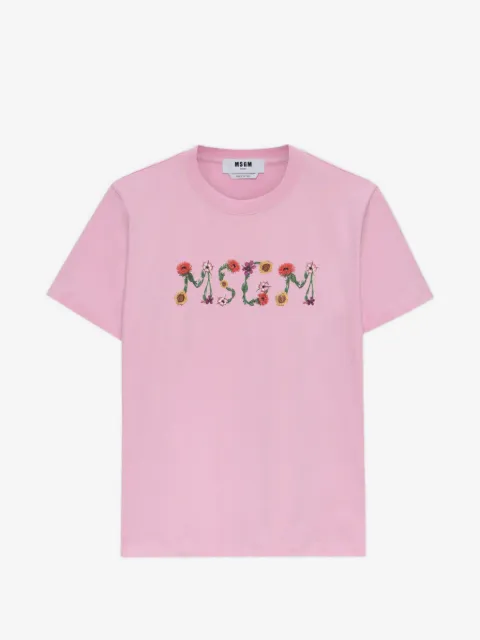 MSGM floral-print T-shirt