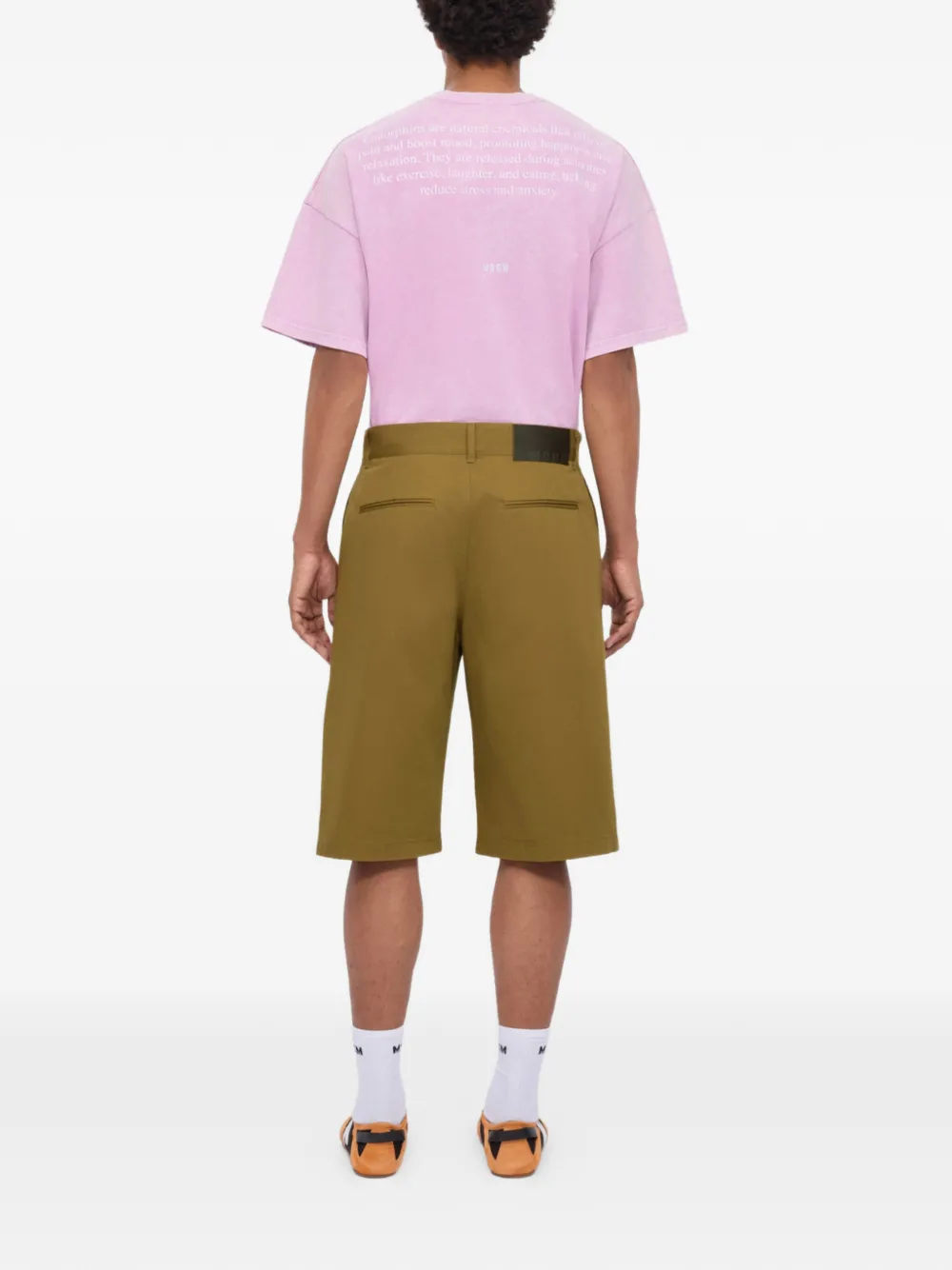 MSGM Shorts met cargo zak Groen