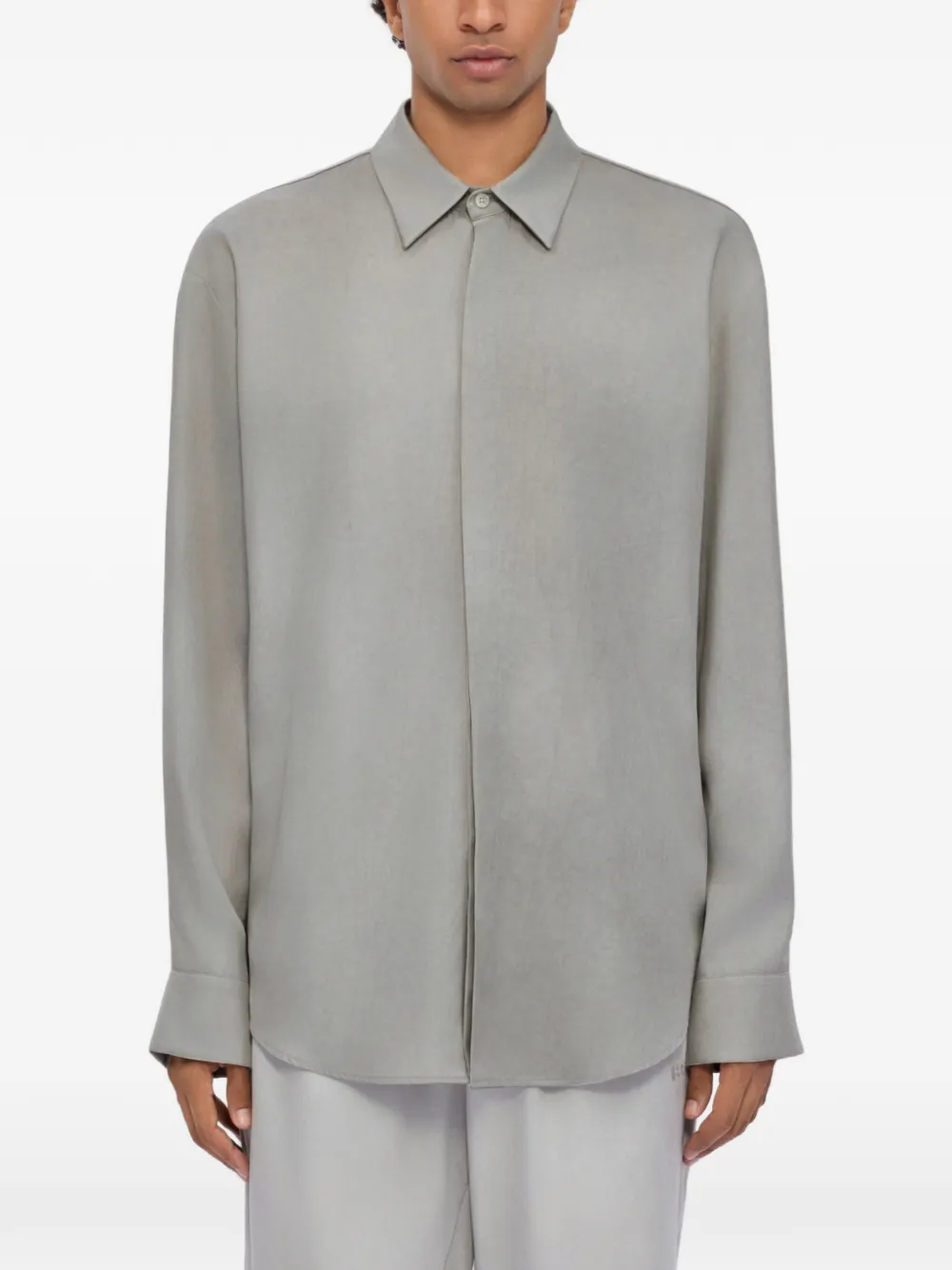  Msgm Camicia Con Bottoni - Grigio 