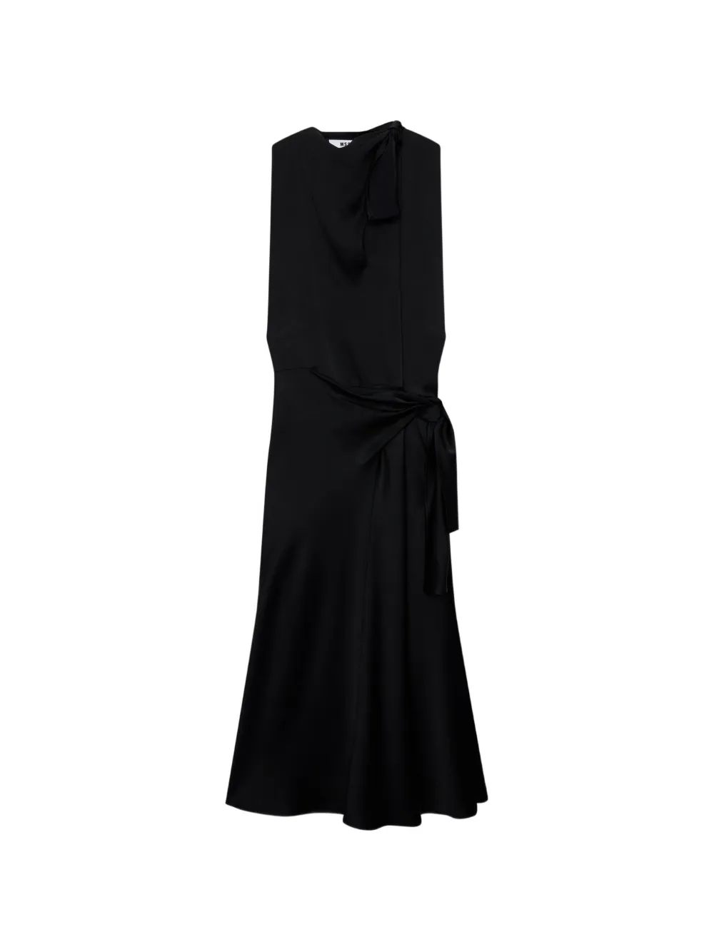 MSGM bow knot midi dress - Nero