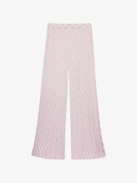 MSGM pantalones con pinzas y motivo de cuadros