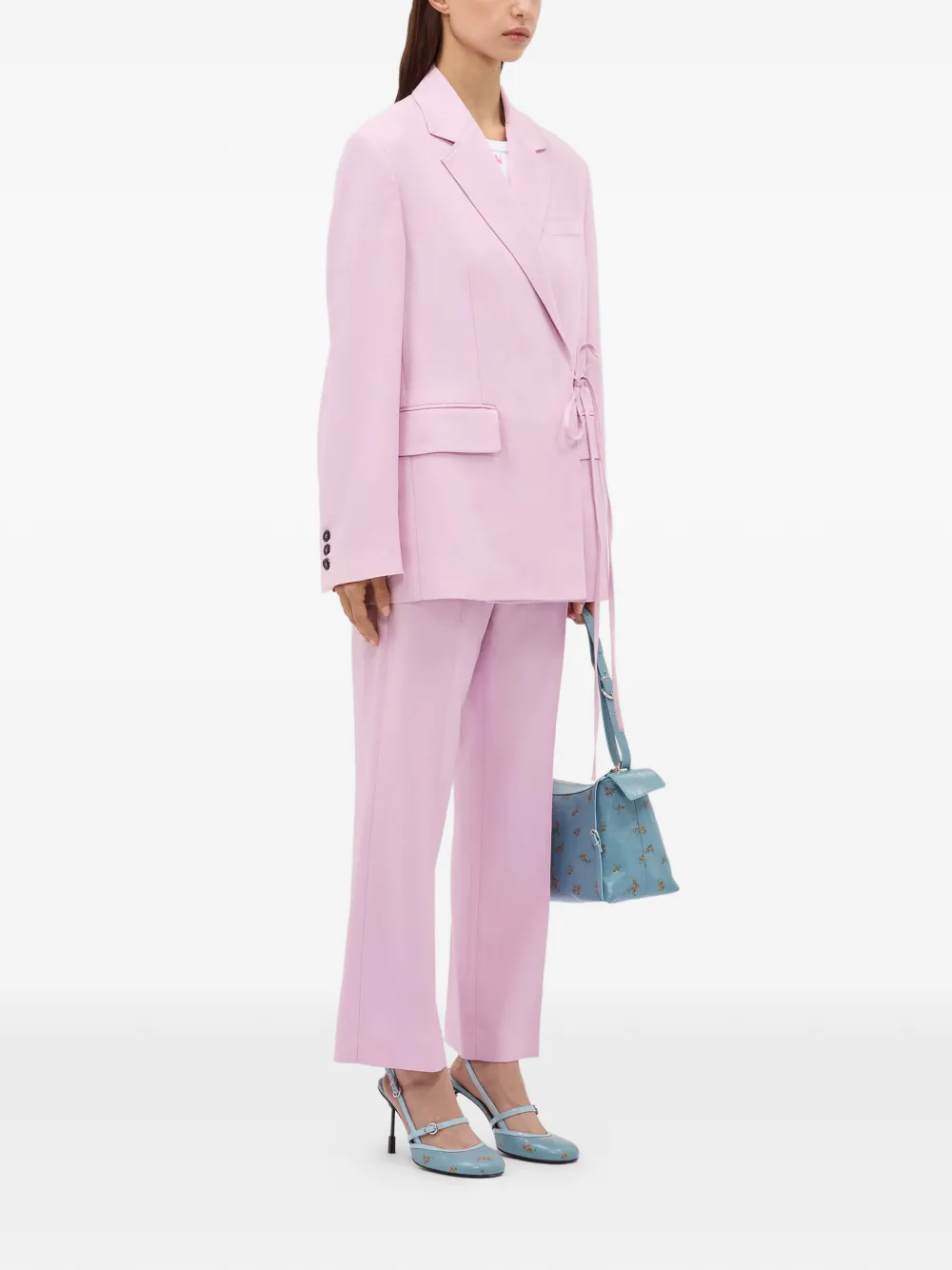  Msgm Pleated Trousers - Pink 