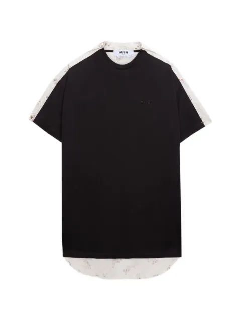 MSGM floral panel T-shirt mini dress