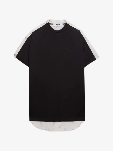 MSGM floral panel T-shirt mini dress