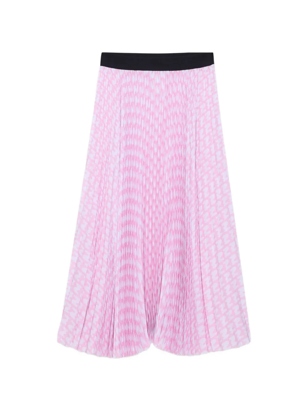 MSGM pleated patterned maxi skirt - Rosa
