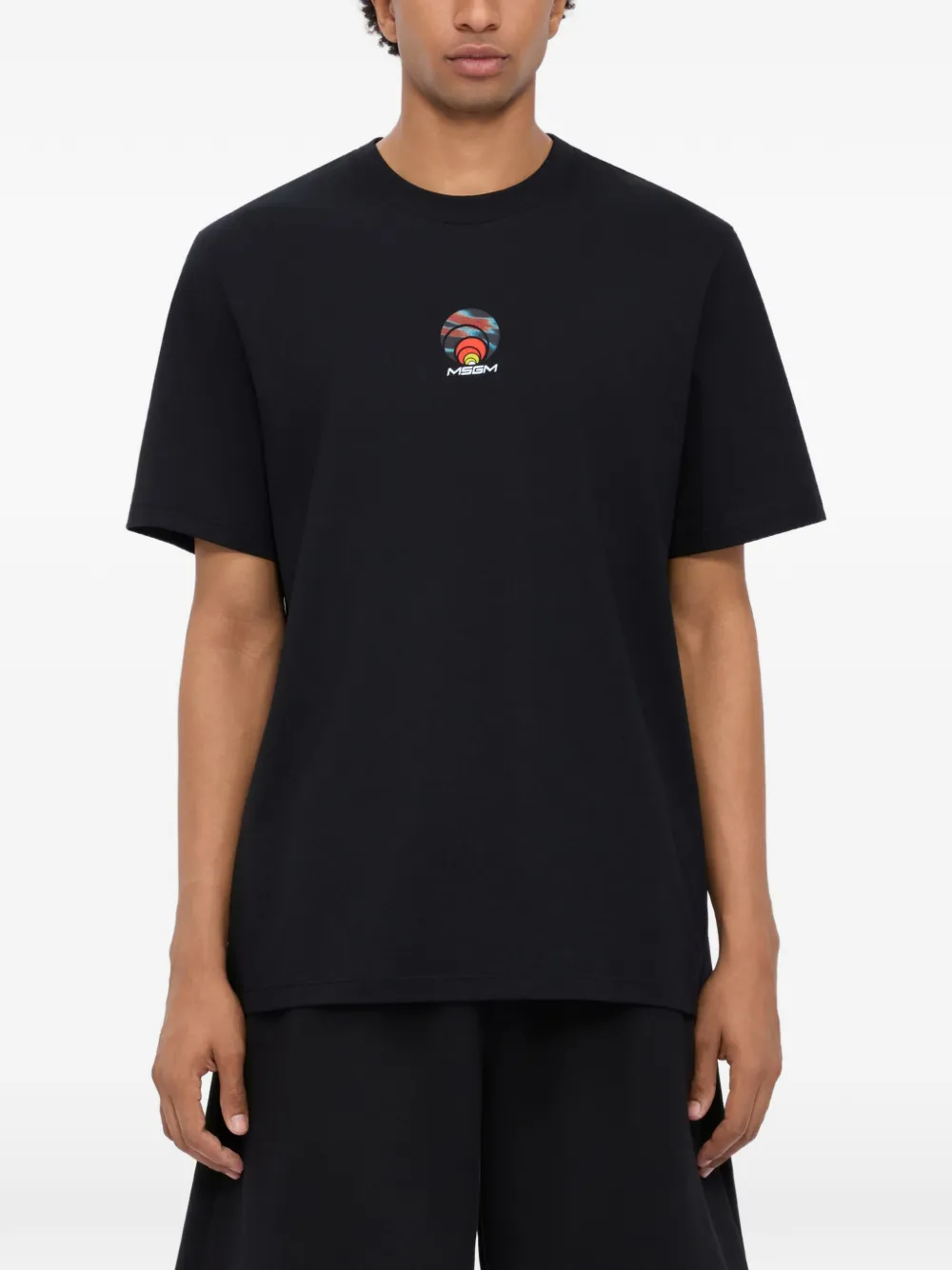 MSGM T-shirt met grafische print Zwart