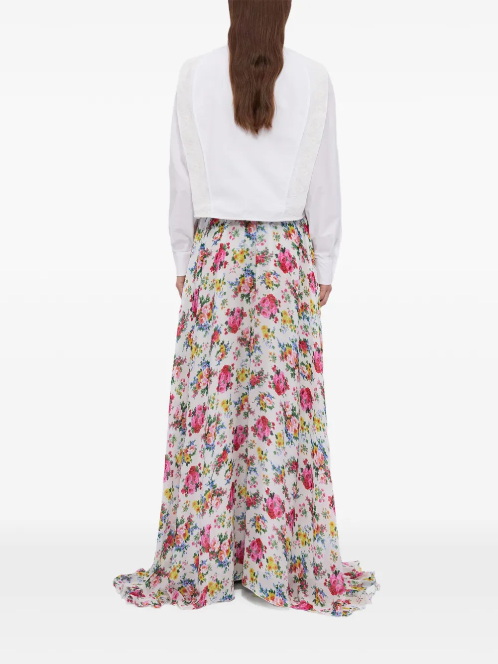 floral maxi skirt