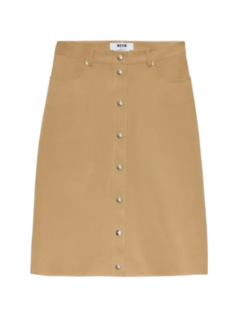 MSGM buttoned A-line skirt