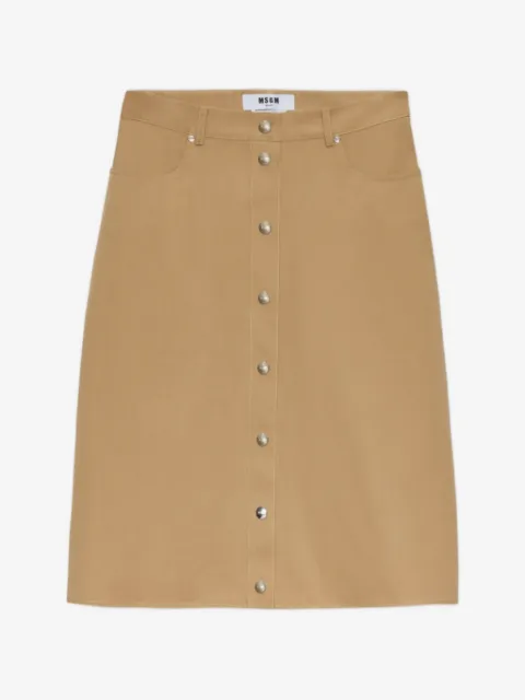 MSGM buttoned A-line skirt