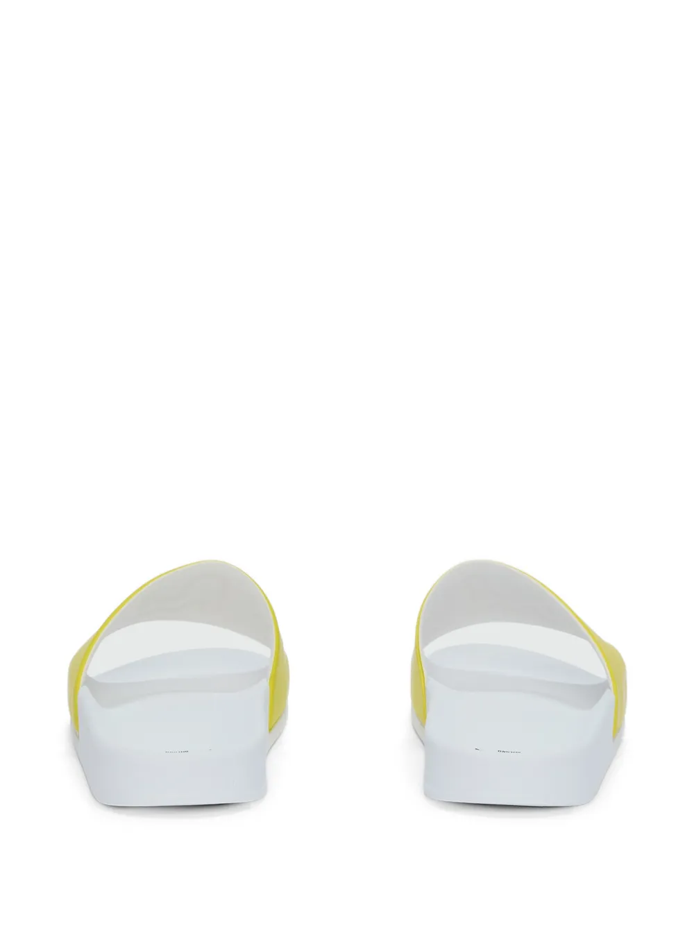 MSGM Slippers met reliëf-detail Geel