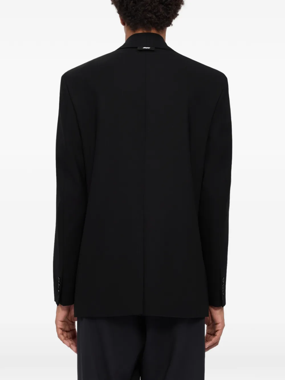 MSGM Jack met sjaalrevers Zwart