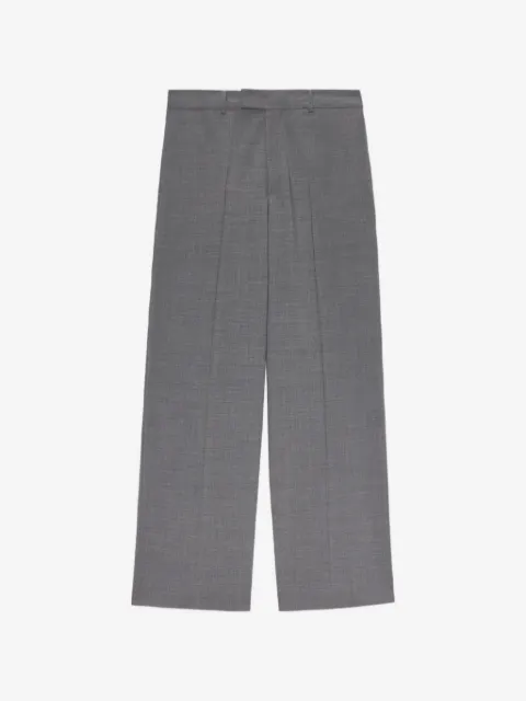 MSGM pantalones anchos con pinzas