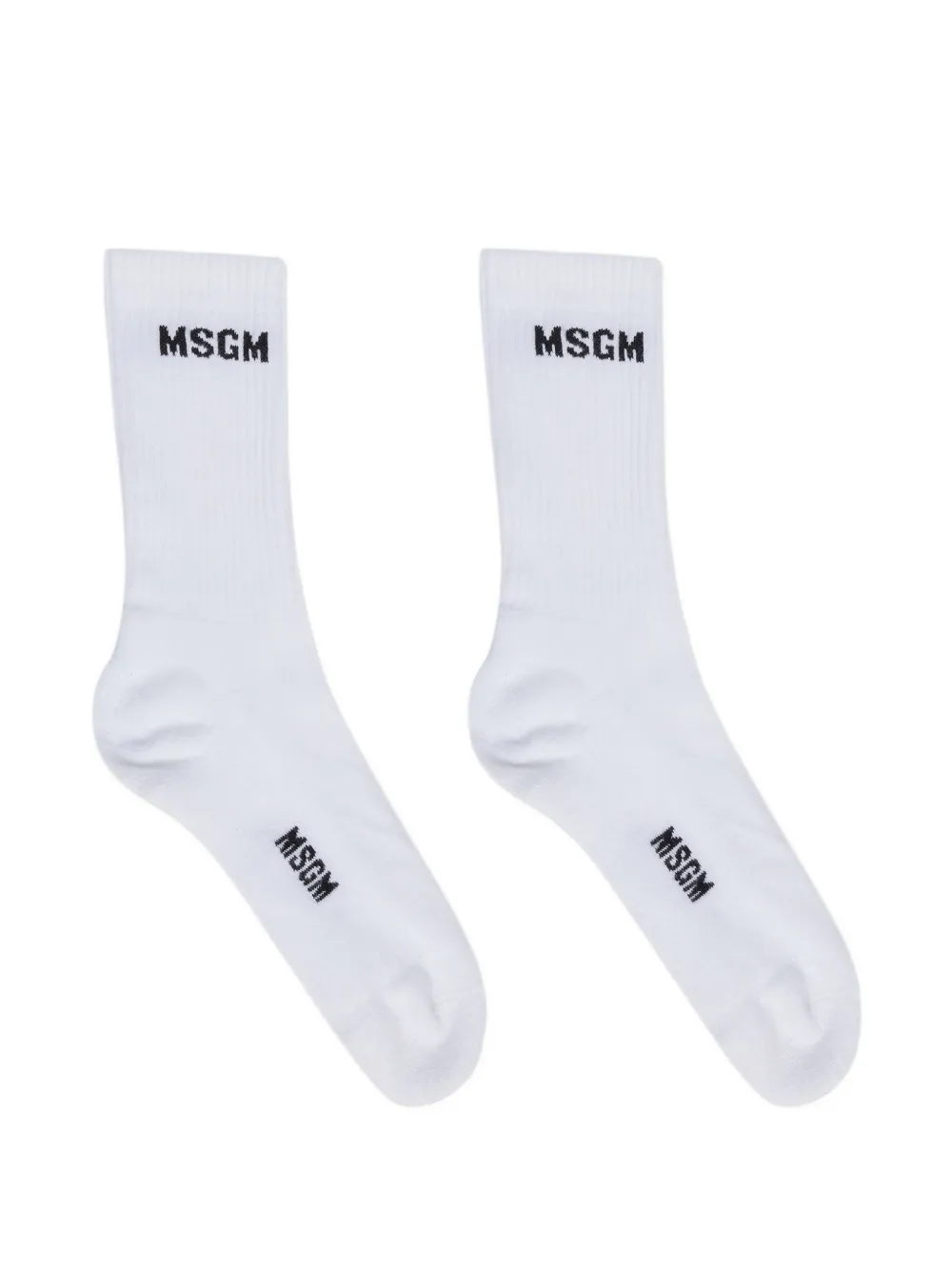MSGM ribbed socks - Bianco