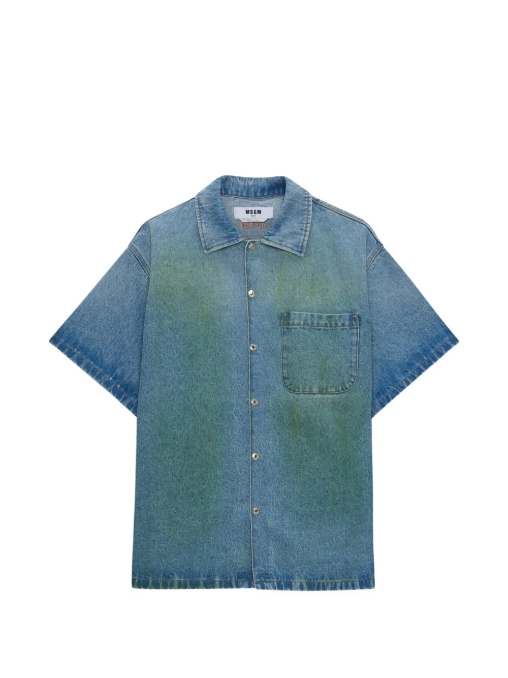 MSGM pocket short-sleeve shirt - Blau