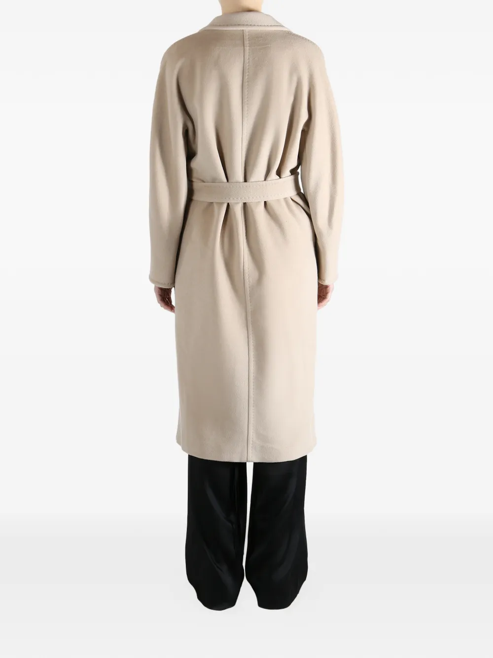 Max Mara Mantel met dubbele rij knopen Beige