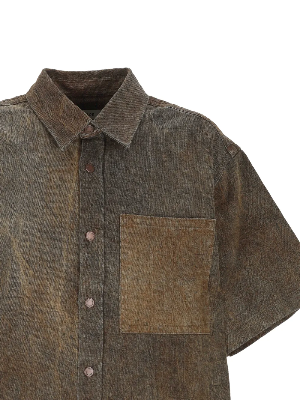  Agolde Pocket Short-sleeve Shirt - Brown 