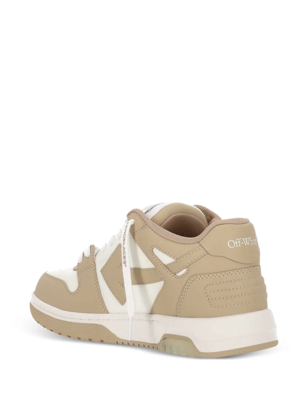 Off-White Sneakers met uitgesneden detail Beige