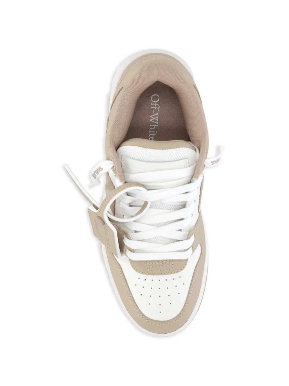 Off-White Sneakers met uitgesneden detail Beige