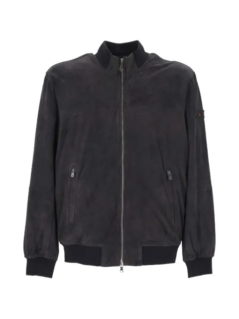 Peuterey zip leather jacket