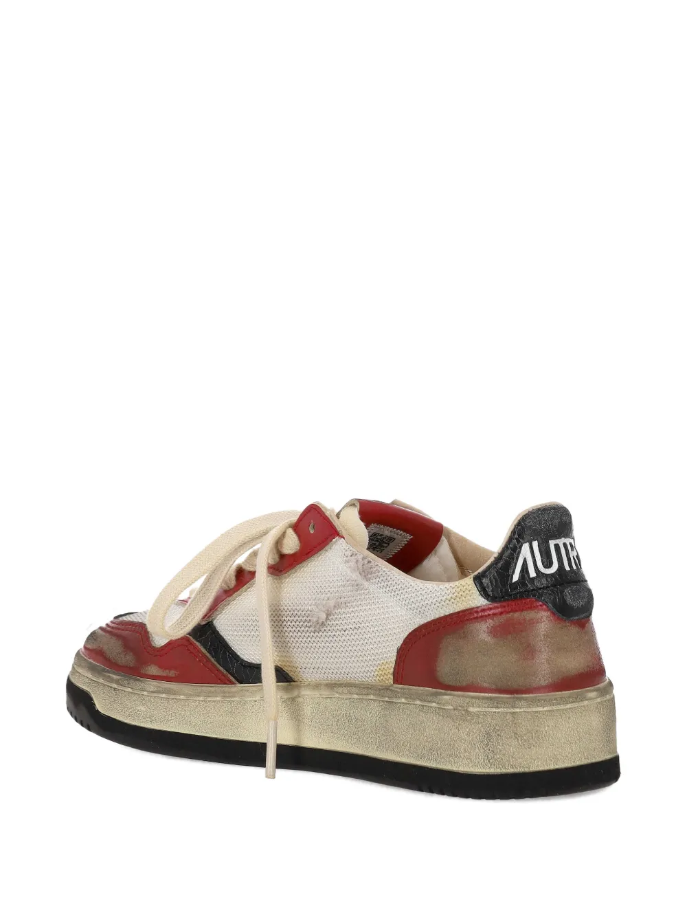 Autry Leren sneakers met mesh Wit