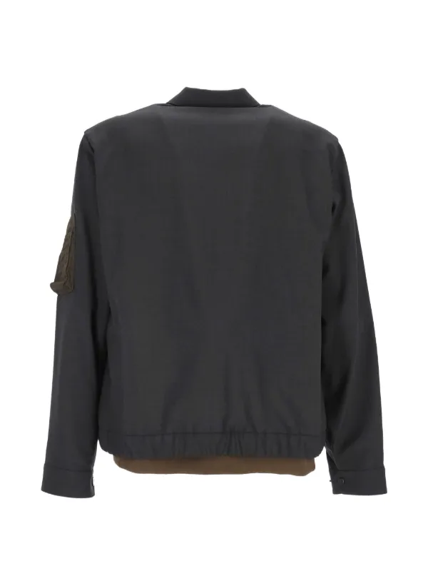 リ*ト様 sacai 切りっぱなし ジャケット Sacai ボタン ジャケット | グレー | FARFETCH JP