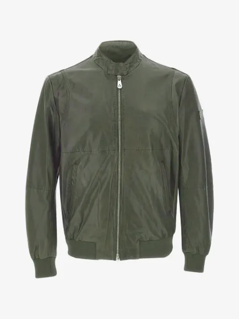 Peuterey zip leather jacket