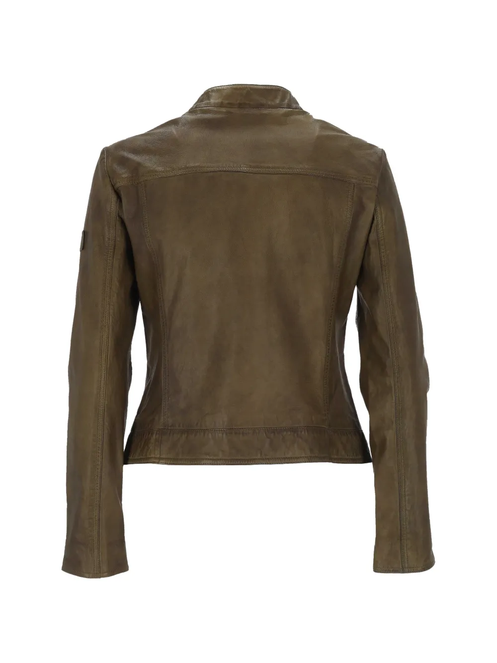  Peuterey Zip Leather Jacket - Brown 