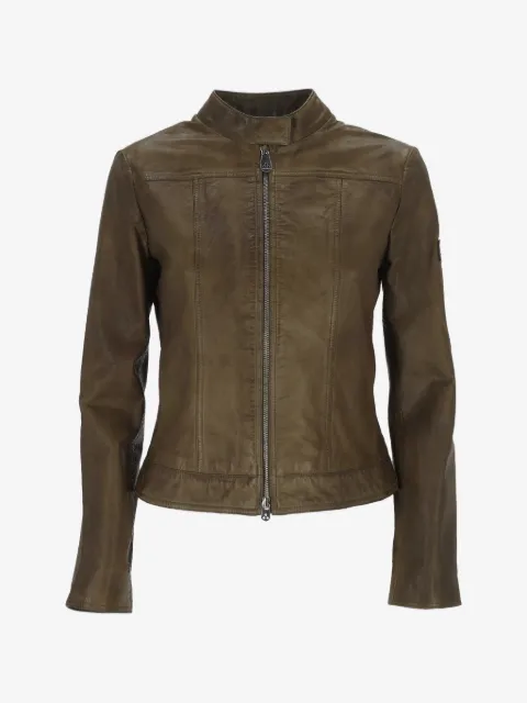 Peuterey veste de moto à fermeture zippée latérale