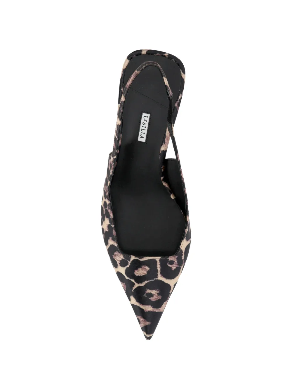 Le Silla slingback sandalen met luipaardprint Beige