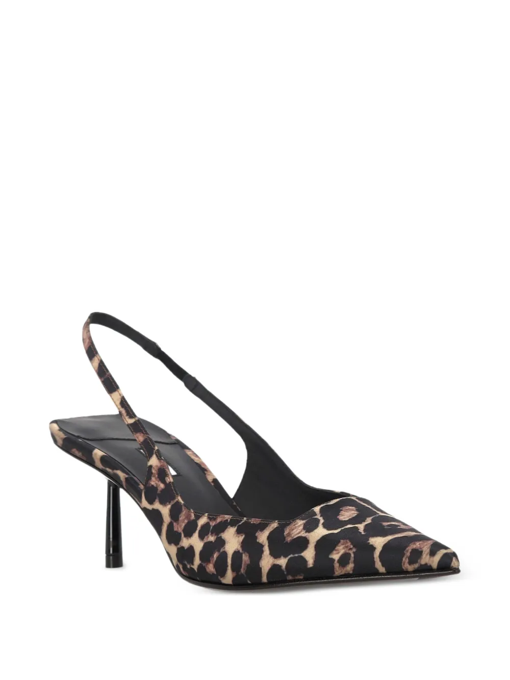 Le Silla slingback sandalen met luipaardprint Beige