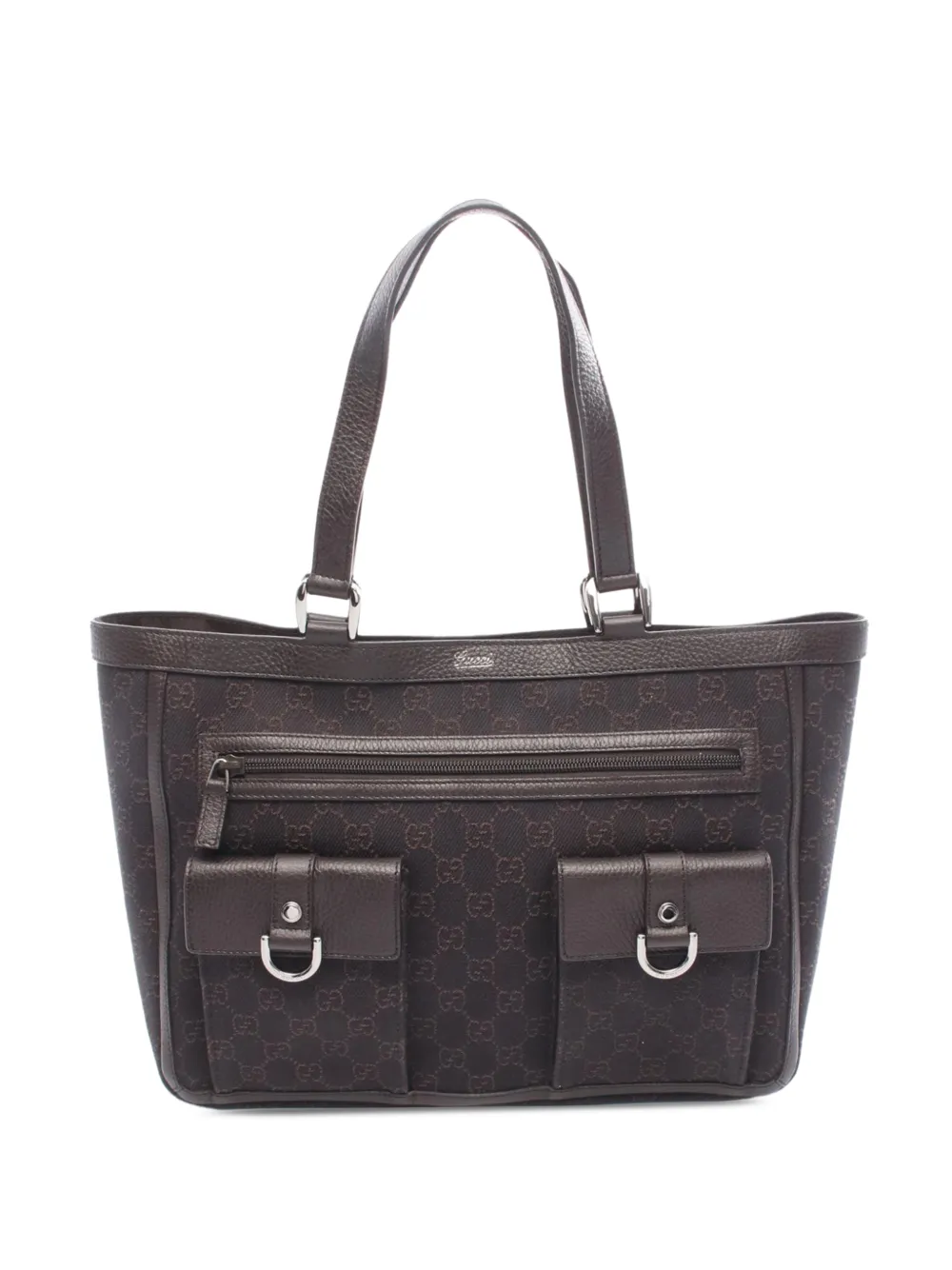 Gucci Pre-Owned 2000-2015 GG Canvas Abbey D Ring Pocket tote bag - Marrone