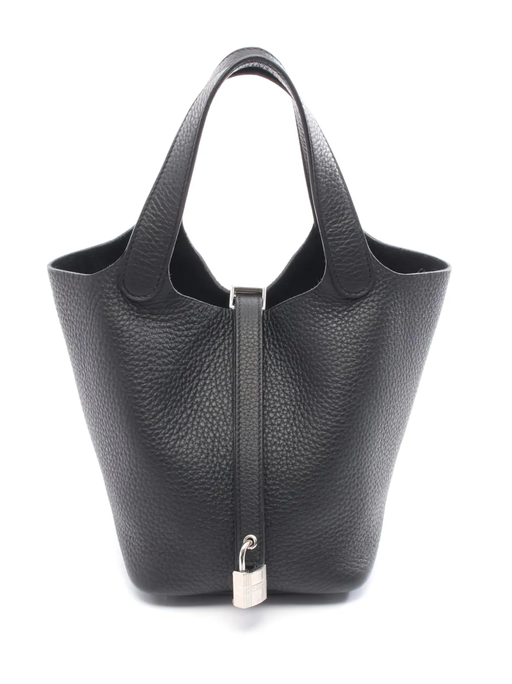 Hermès Pre-Owned Borsa a mano Picotin Lock 18 in pelle Clemence 2024 - Nero