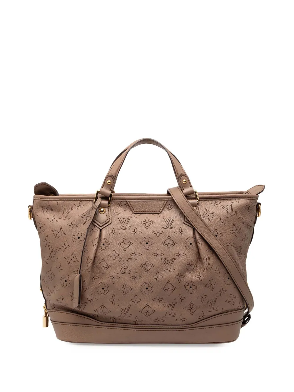 Louis Vuitton Pre-Owned 2010 Monogram Mahina Stellar PM satchel - Marrone
