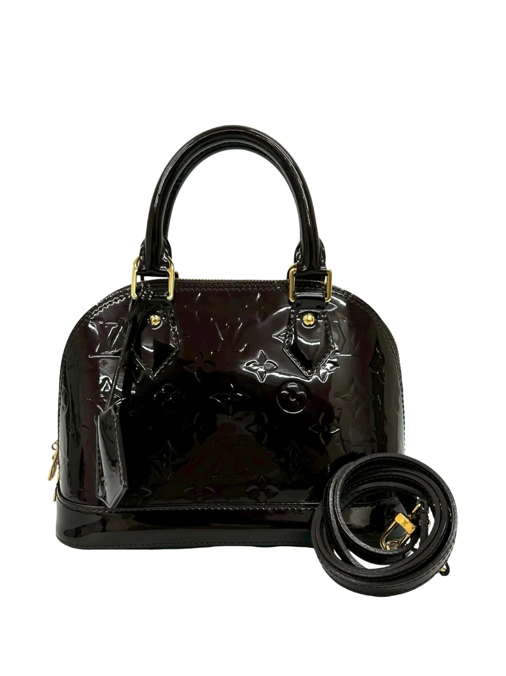 Louis Vuitton Pre-Owned 2016 Monogram Vernis Alma BB satchel - Viola