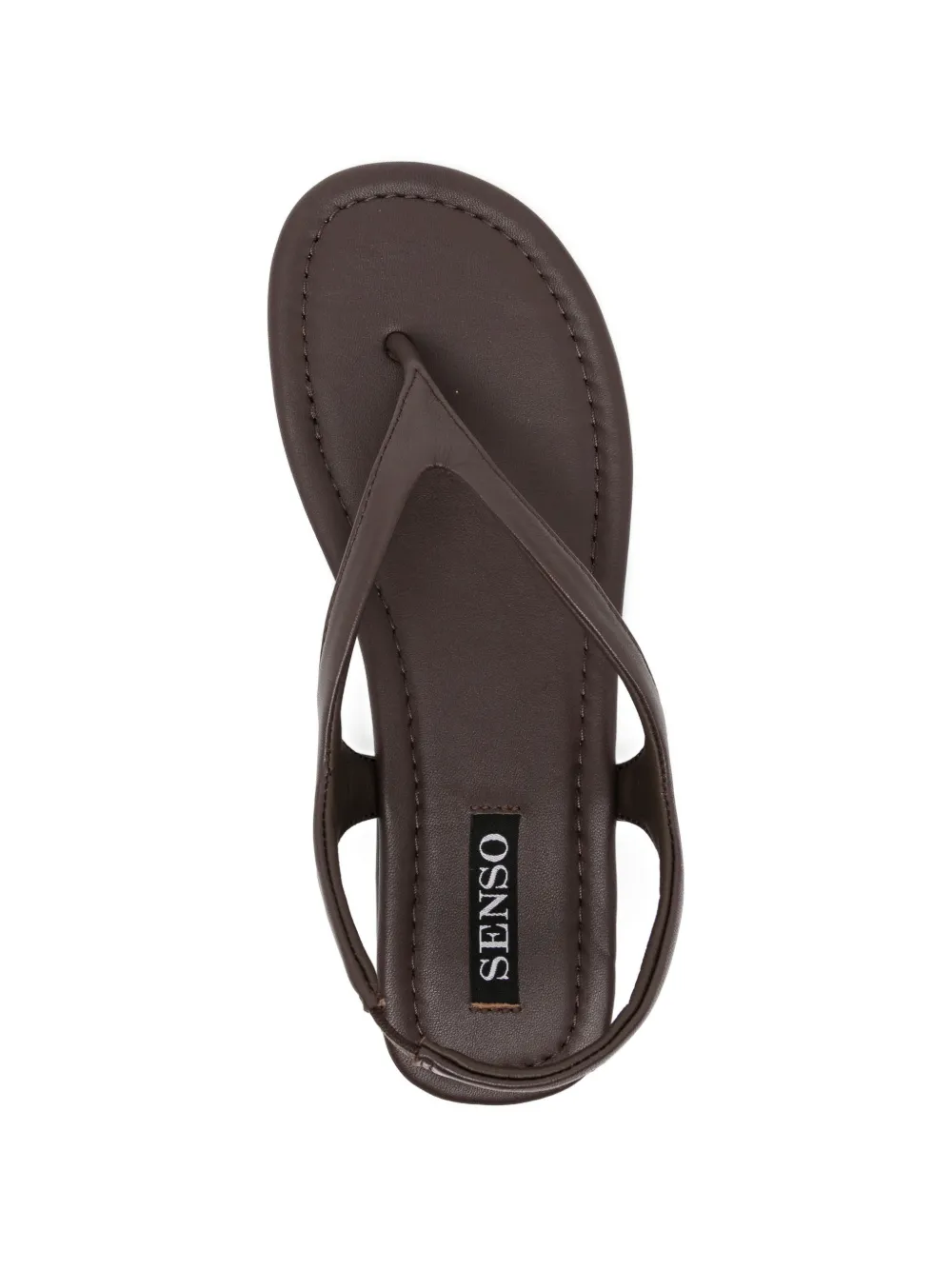 Senso Nessa platte sandalen Bruin