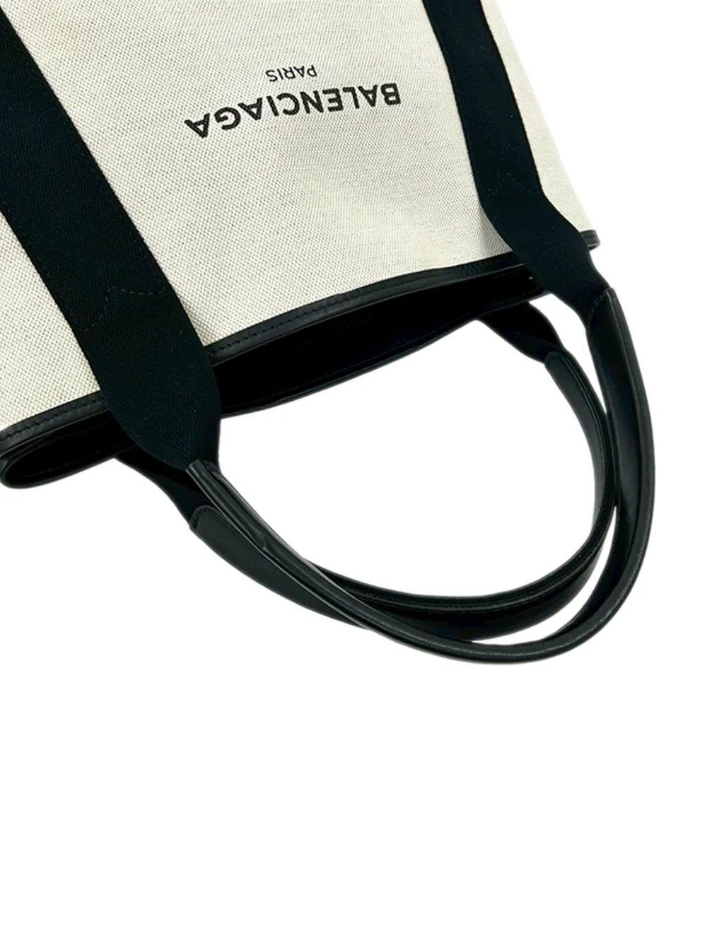  Balenciaga Pre-owned 2005-2025 Canvas Navy Cabas S Tote Bag - Black 