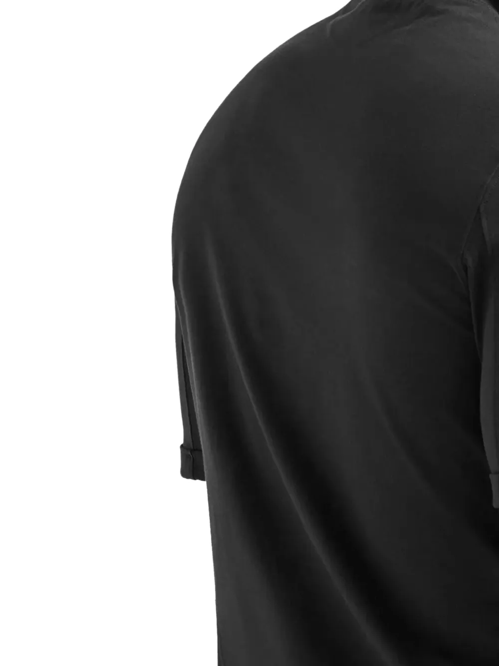 Brunello Cucinelli T-shirt met opgerolde mouwen Zwart