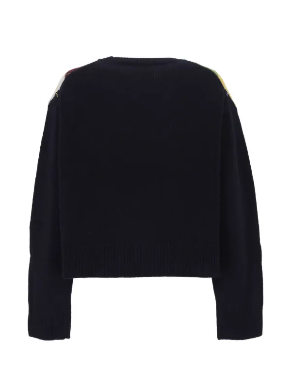 GANNI アーガイル セーター | ブルー | FARFETCH JP GANNI アーガイル セーター | ブルー | FARFETCH JP
