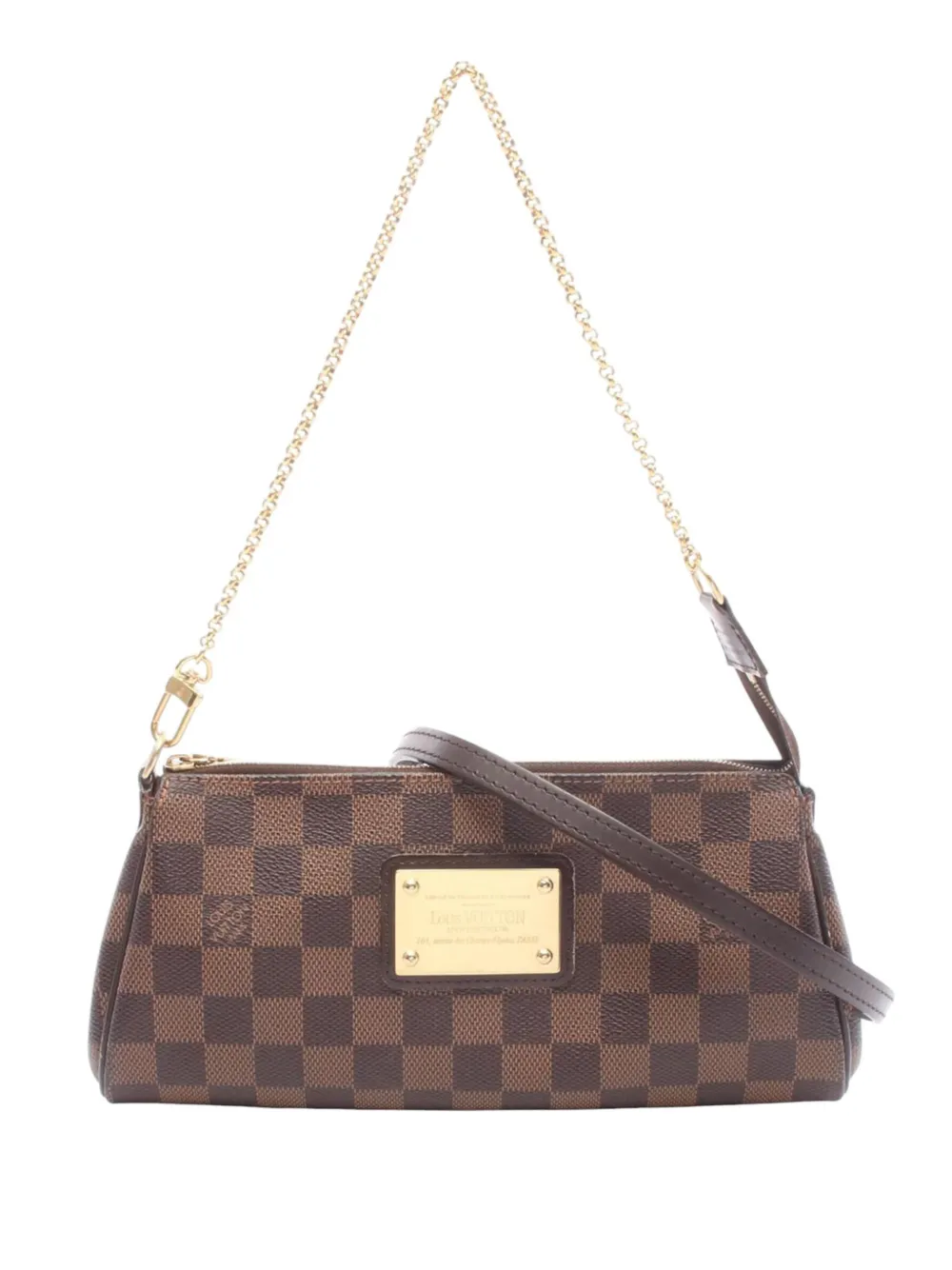 Louis Vuitton Pre-Owned 2010 Damier Ebene Eva satchel - Marrone