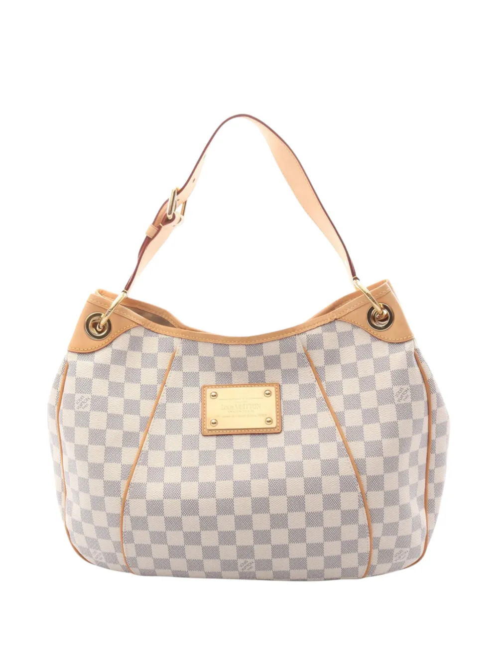 Louis Vuitton Pre-Owned Borsa a spalla Galliera PM in tela Damier Azur 2010 - Bianco