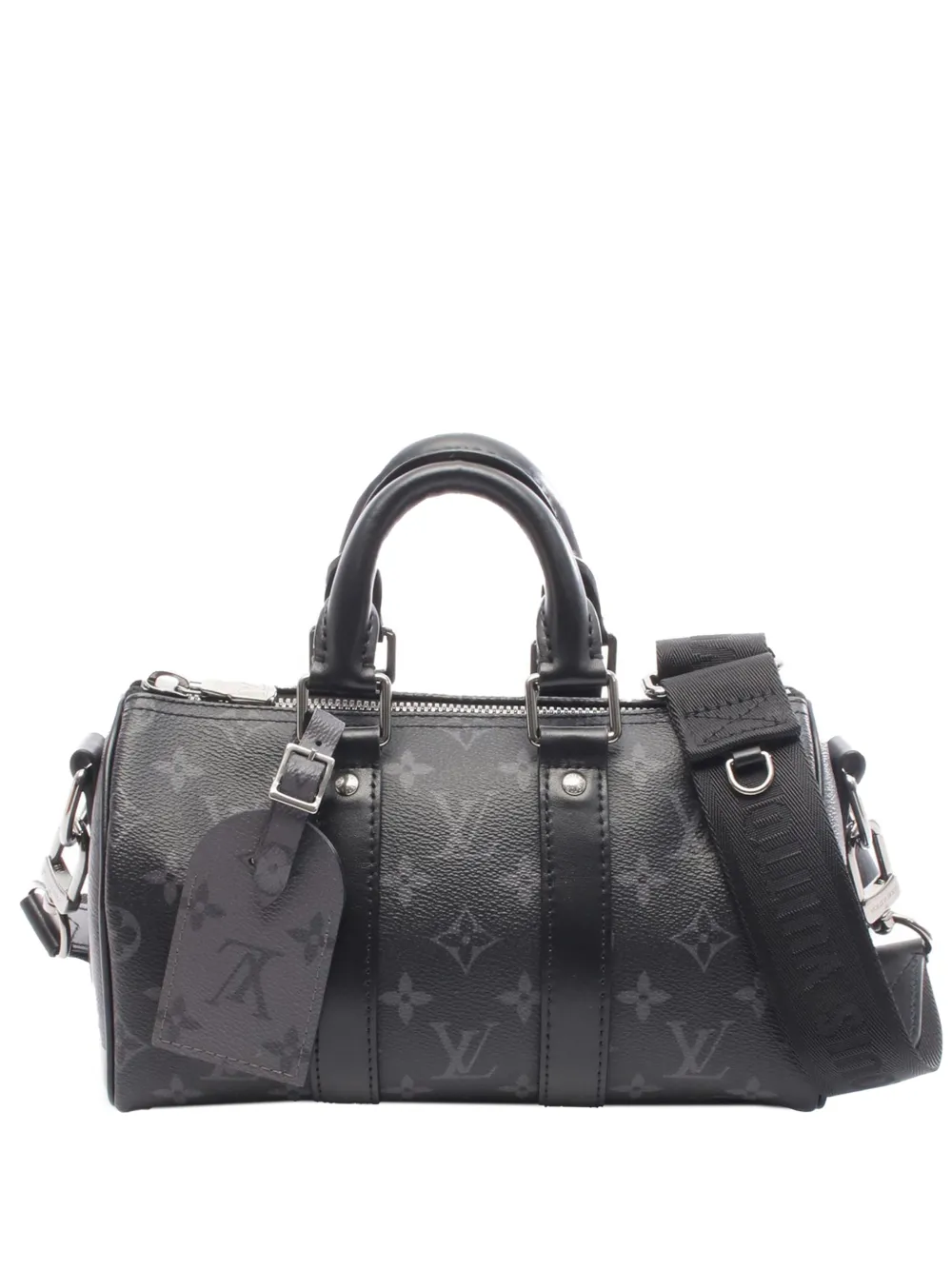 Louis Vuitton Pre-Owned Borsa a tracolla Reverse Keepall Bandouliere 25 Monogram Eclipse 2021-2026 - Nero