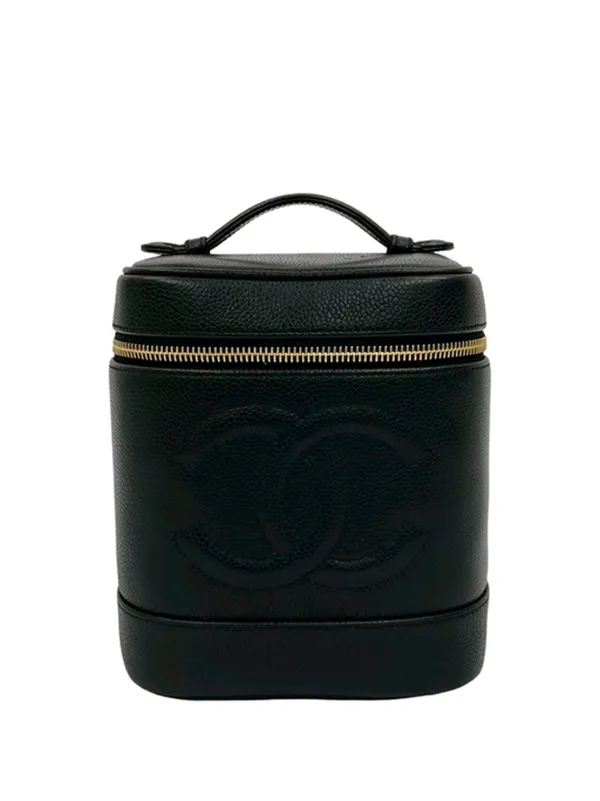 CHANEL Pre-Owned 1994-1996 ココマーク キャビア ケース バニティ