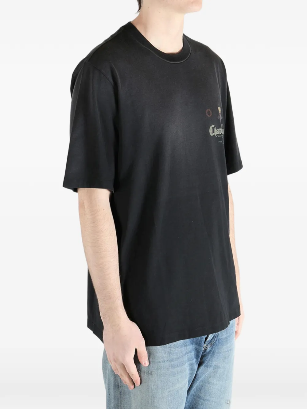 AMIRI T-shirt met print Zwart